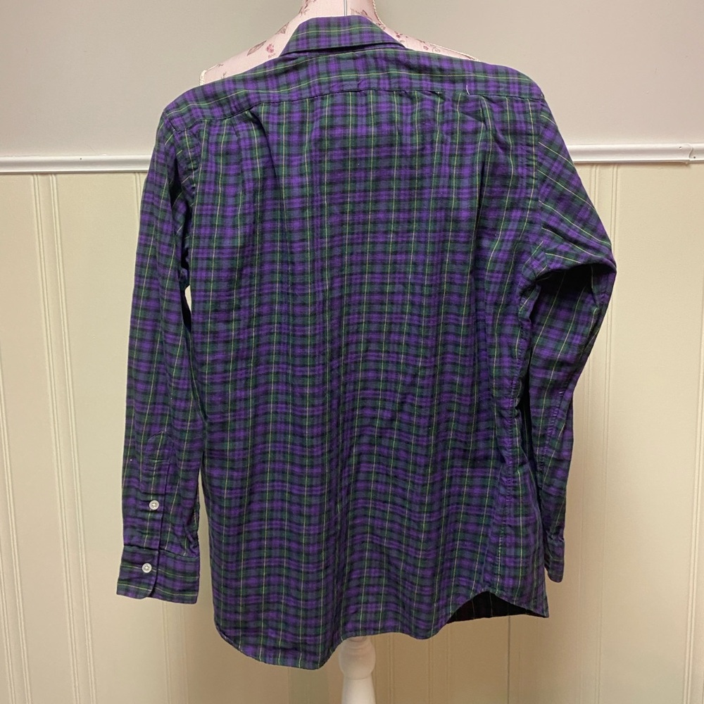 RALPH LAUREN Button Down Shirt Plaid 100% Cotton - Picture 3 of 5